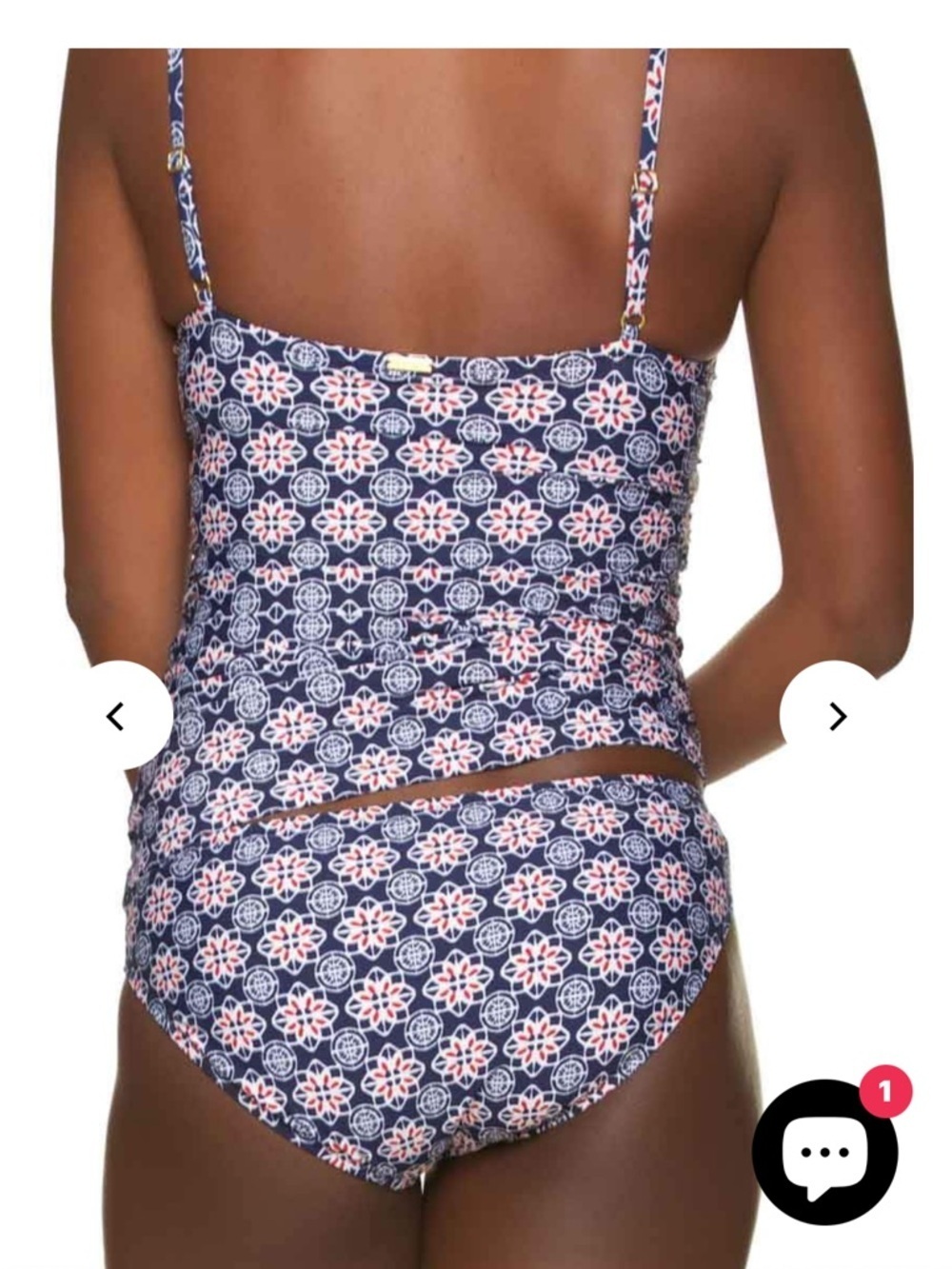 Helen Jon Size Small Tankini Swimsuit Top and Bottom.